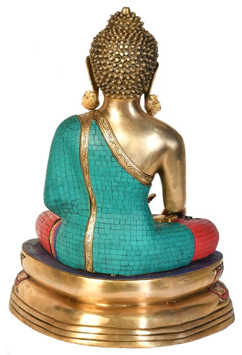 Buy Exotic India Tibetan Buddhist Lord Buddha In Earth Touching Gesture