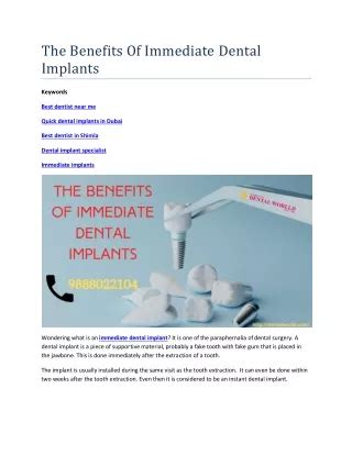 Ppt Benefits Of Dental Implants Powerpoint Presentation Free