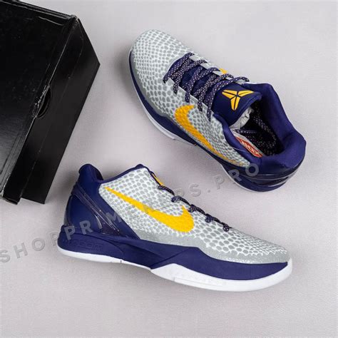 Nike Kobe 6 Protro ‘3d Lakers’ — Premium Basketball Shoes By Kimalmontesvzw Medium