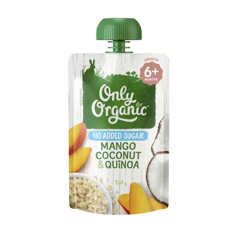 Buy Only Organic Baby Food Mango Coconut And Quinoa G Coles