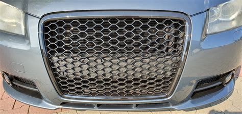 For Audi A3 8P 8PA S Line Badgeless Mesh Grill Debadged Sport Grill