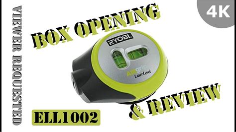 Ryobi Air Grip Compact Laser Level Aaa Batteries Ell1002 Open And