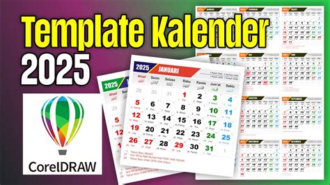 Template kalender 2025 cdr