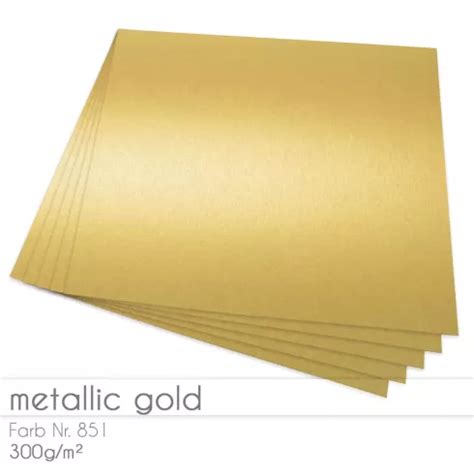 Blanko Cardstock Metallic X Inch X Cm In Metallic Gold