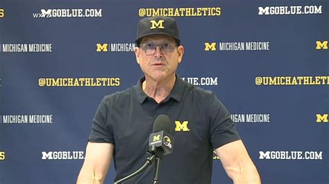 Video Michigan’s Harbaugh Speaks Out Since Suspension Amid Sign Stealing Saga Abc News