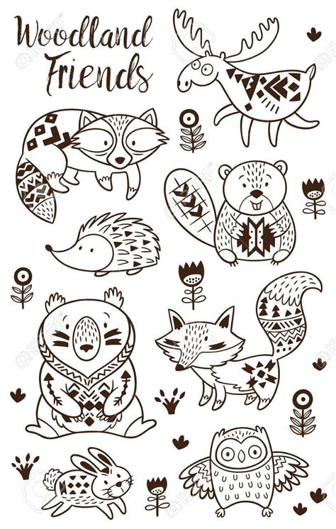 Printable Woodland Animal Coloring Pages - Printable Word Searches