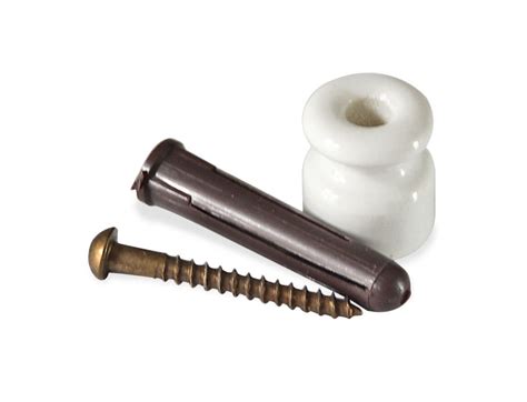 white cable holder for flex with wall fixings