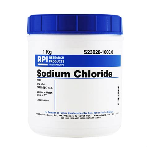 S Sodium Chloride Kilogram