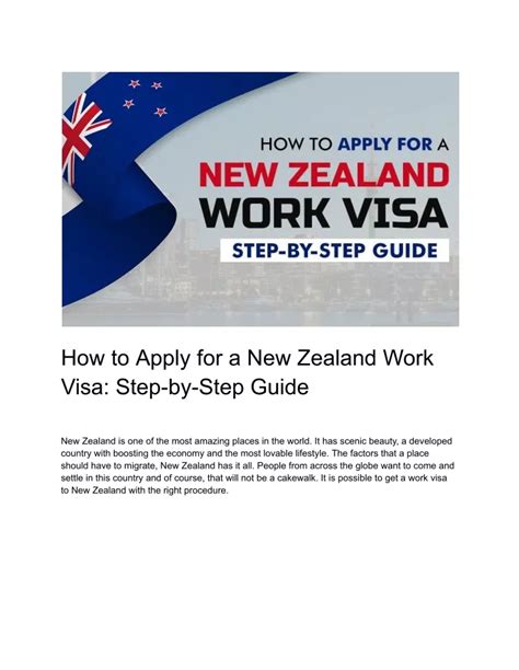 Ppt A Step By Step Approach To Applying For A Work Visa In New