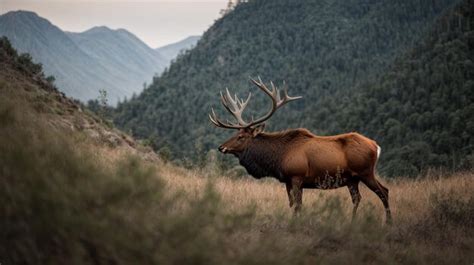 Premium Ai Image Majestic Elk Amidst Untamed Wilderness Jungle