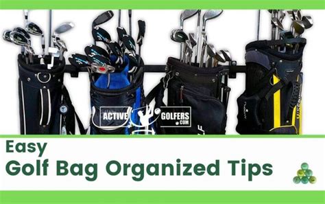 How To Organize Golf Bags For Push Carts Active Golfers