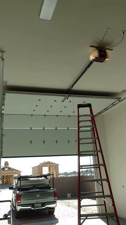 14 Ft Garage Door Opener Operating Youtube