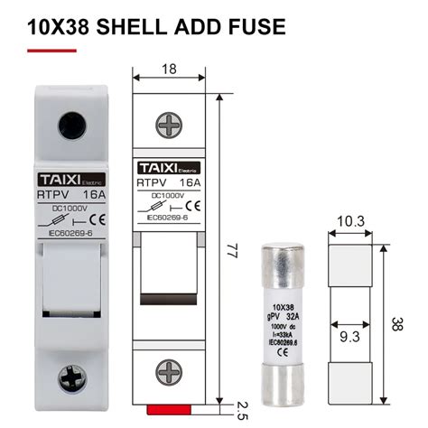 Rtpv Solar Photovoltaic Dc Fuse A To A Guide Rail Off