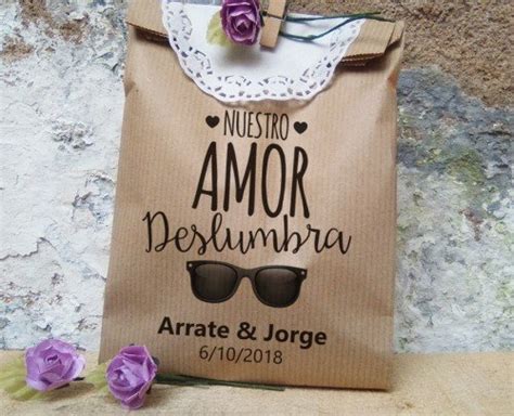 Bolsas Kraft Personalizadas Para Bodas Con Agradecimiento