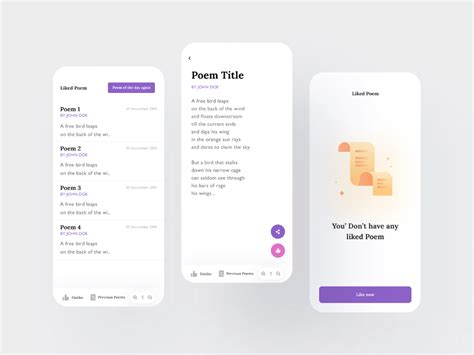 Poem Ios App Free Figma Resource Free Figma Resources Tools And