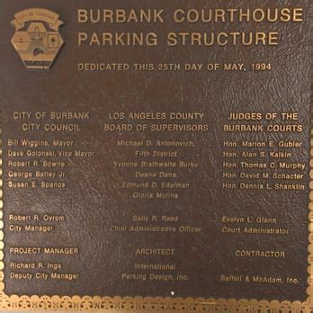 BURBANK COURTHOUSE PARKING STRUCTURE - Updated January 2025 - 327 E ...