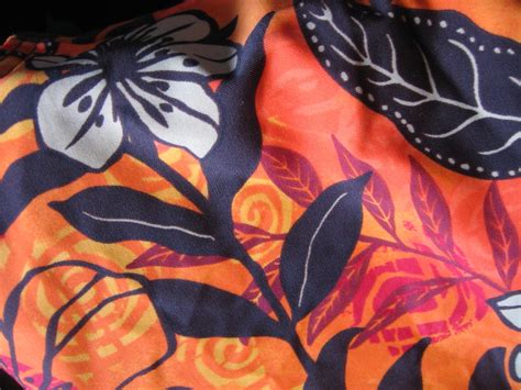 Cute Orange Bikini Bottom With Yellow Brown Red Flowers By Etsy