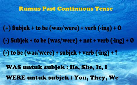 Past Continuous Tense Pengertian Rumus Dan Contoh Kalimat Dan Artinya Belajar Inggris Mudah