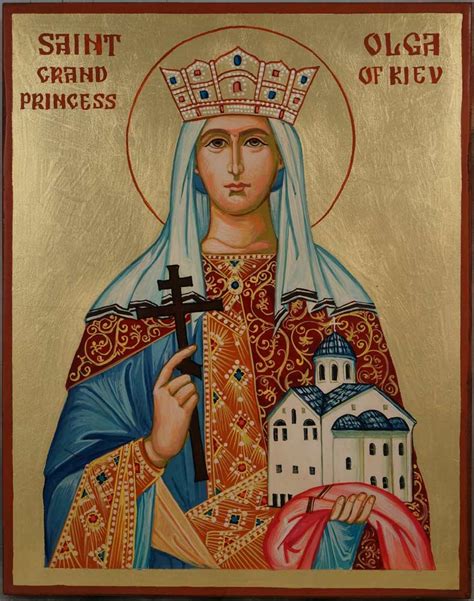 Saint Olga Grand Princess Of Kiev Orthodox Icon Blessedmart