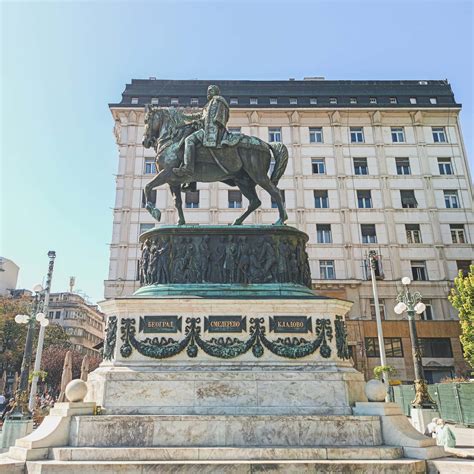 Free picture: Monument to Prince Mihailo Obrenovic on the Republic Square, erected in 1882