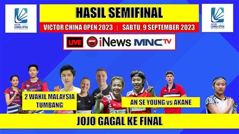 Hasil Semifinal Victor China Open Day Jojo Gagal Ke Final