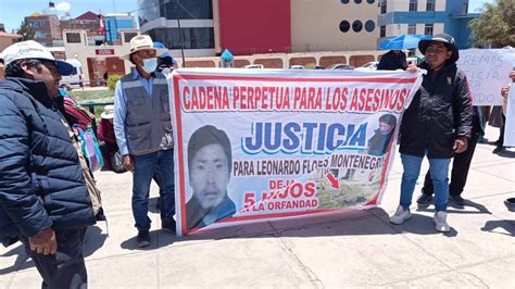 Con Protesta En El Poder Judicial De Juliaca Exigen Justicia Para