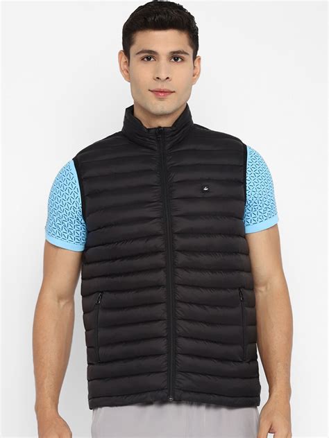 Buy Furo By Red Chief Men Black Striped Lightweight Puffer Jacket