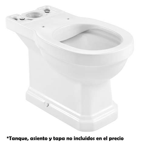 Taza Rimless Con Salida Dual Para Inodoro De Tanque Bajo CARMEN ROCA