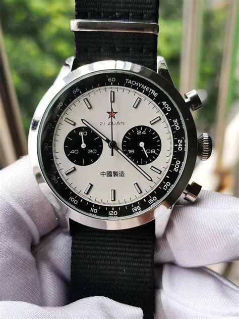 1963 Rel Gio Piloto Cara Resistente Militar Chronometer Quartzo 42mm