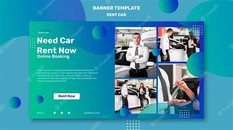 Free Psd Flat Design Car Rental Banner Template