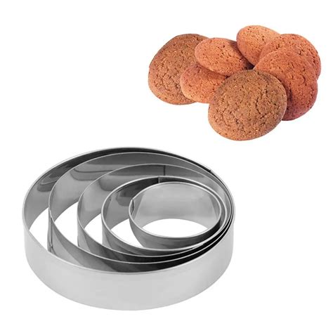 Pcs Set D Stainless Steel Cookie Round Shape Cookie Cutters Toast