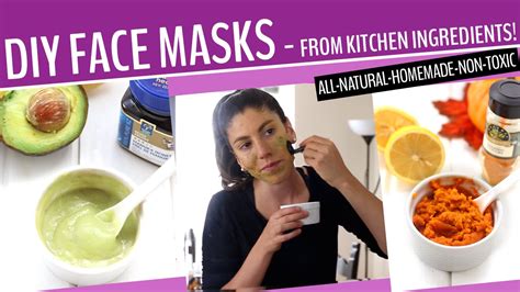 Homemade Face Mask Recipes From Kitchen Ingredients Youtube