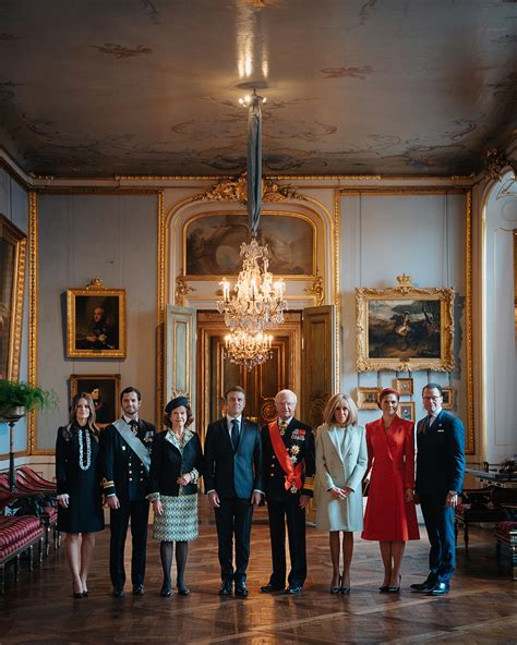 La famille royale de Suède accueille le président Macron en visite d