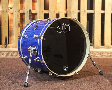 Dw Performance Blue Sparkle Bass Drum 14x18 Reverb