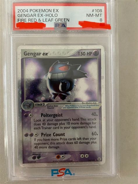 Pokemon Card Gengar Ex Fire Red Leaf Green Sword And Shield Sun And