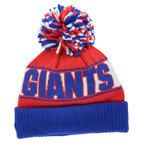 New era New York Giants Rep Your Team Pom Knit Hat in Blue (RoyalBlue ...