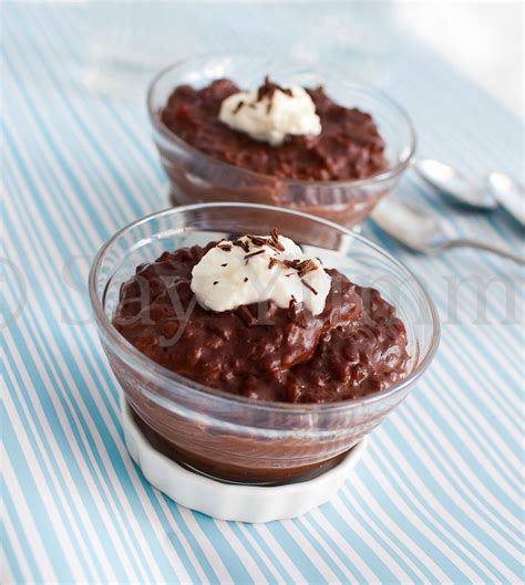 Budino Di Riso Al Cioccolato Blog Say Yummy