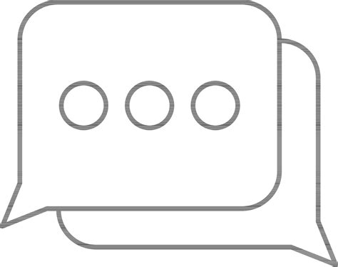 Chat Box Icon In Black Outline 24323894 Vector Art At Vecteezy