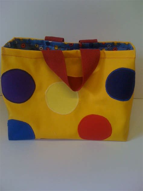 Mr Tumble bag Mr tumble yellow spotty tote bag playschool bag