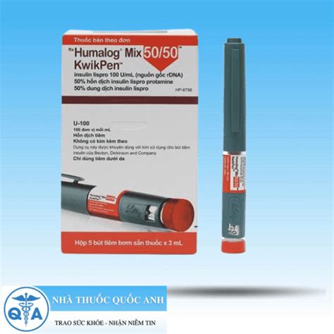 Humalog Mix 5050 Kwikpen 100iuml Bút Tiêm Trị đái Tháo đường 5 Cây X