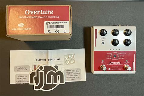 Rjm Overture Programmable Analog Overdrive S Reverb