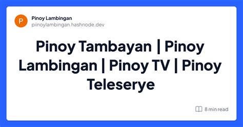 Pinoy Tambayan | Pinoy Lambingan | Pinoy TV | Pinoy Teleserye