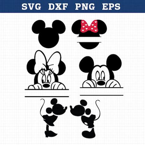 Mickey Monogram Svg Minnie Monogram Svg Minnie Mouse Svg