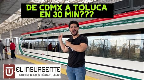 ASI ES EL TREN QUE CONECTARA A TOLUCA CON LA CDMX TREN INTERURBANO EL