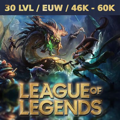 Konto League Of Legends 30 Lvl Euw 50 60k Be Smurf Stan 2499 Zł