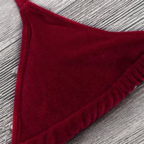 Swim Last One Red Velvet String Bikini Poshmark