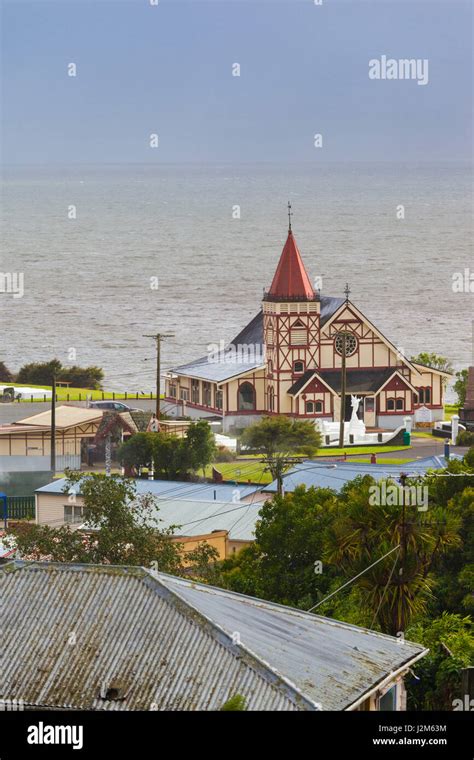 New Zealand North Island Rotorua Ohinemutu Maori Village St Faith