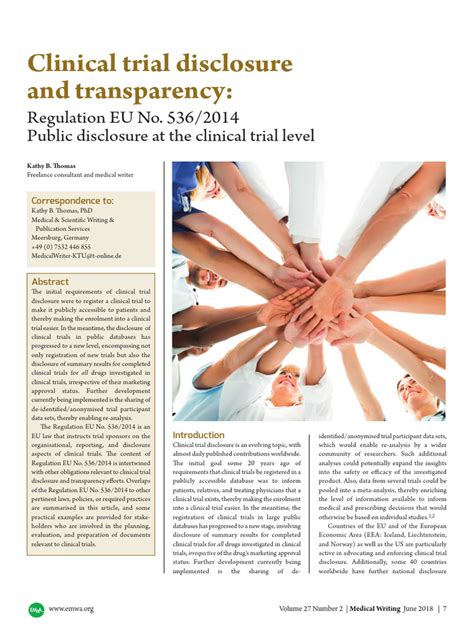 eu clinical trial disclosure overview  clinical trial european