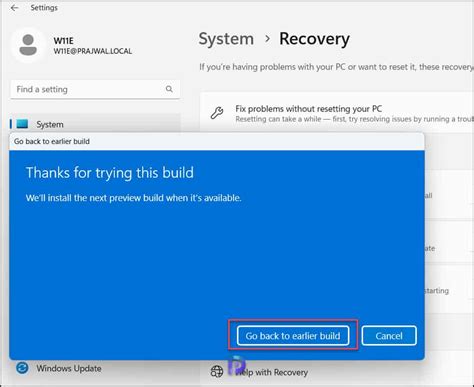 How To Uninstall Windows H Update Rollback Build