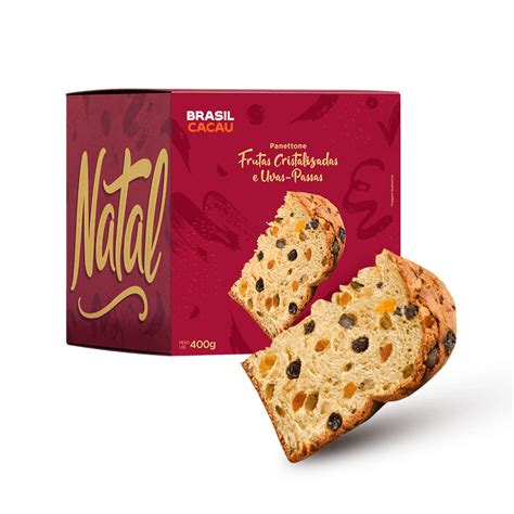 Panettone Frutas 400g Brasil Cacau Shopee Brasil